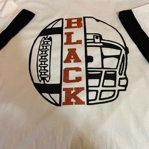 Custom white football t shirt